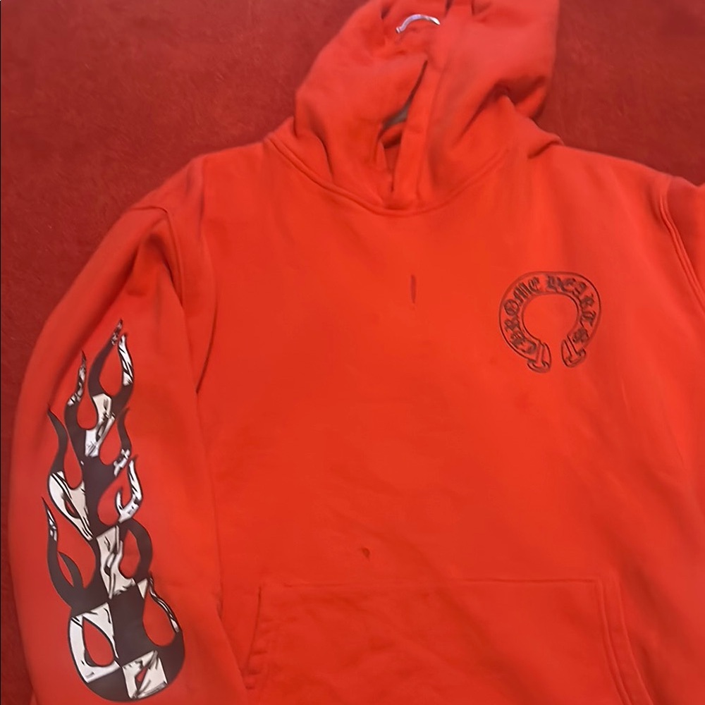 Chrome Hearts Red Marty Boy Graphic hoodie